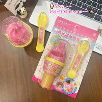 Simulation Food Ice-cream cone Feeding Toy for your baby Doll Japanese Early Education Pudding Feeding Toy Series Creative Gifts