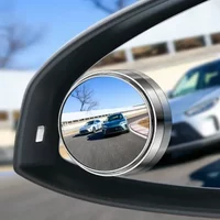 Car Blind Spot Mirror 360 Degree Adjustable Wide Angle Auxiliary Rearview Convex Mirror Universal Auto Car Auxiliary Mirror