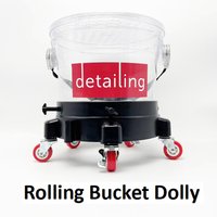 Rolling Bucket Dolly Easy To Use Car Wash Bucket Dolly Car Accessories Swivel Rolling Bucket Dolly with Wheel Accessories