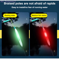 {Summer2} Slight Light Biting Hook Fishing Float Alarm Light Electronic Rod Electronic Alarm Induction Lamp No Float Required