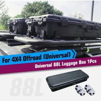 Car Roof Box, 88L Luggage Box, Roof Rack, Roof Storage, Water Resistant Storage, Durable Cargo Box Boxes for 4X4 Pickups Offroad