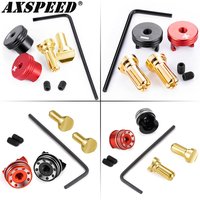 AXSPEED 1Pair 4/5mm Banana Plugs Connectors with Cooling Cover for RC Lipo Battery RC Drone Airplane Model Car Upgrade Parts