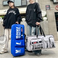 Badminton Tennis Racket Bag with Shoe Compartment, Multifunctional Fitness Bag, Large Capacity, Trendy Sports Bag, Yoga Mat Bag