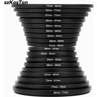 9/18Pcs Camera Lens Filter Step Up & Down Ring Adapter Metal Filter Adapter Ring For All Camera DSLR 37-82 82-37mm Mount Set Kit