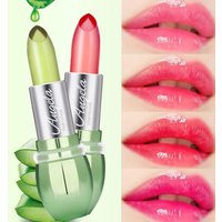 Moisturizing Aloe Vera Jelly Color Changing Lipstick Lasting Nutritious Lip Balm Gentle Magic Temperature Color Change Lip Gloss