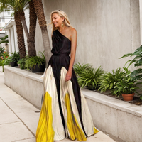 Women Clothes Elegant Diagonal Collar Club Party Dresses Femme Sexy Beach Dress Summer Sundress Vestidos Elegantes Para Mujer