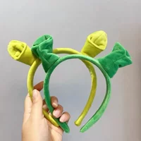 Creative Cute Shrek Hairband Women's New Style Cartoon Headwear Photography Props Super Adorable Hair Clip Funny Headband
