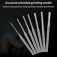 【An1】10Pcs 0.8-2.5mm Coated Drill Bits 2.35mm Shank Glass Jade Amber Jewelry Drill Bits For Drilling Glass Woodworking