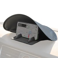 Car Phone Sun Shade Foldable Anti-Glare Cover Car Phone Sun Shield for Automotive SUV Dashboard Driving Navigation Commuting