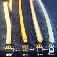 4/6/8/10mm LED étroite néon Silicone Tube corde lampe encastré DC12V Flexible étanche diffuseur armoire placard ruban bande lumineuse