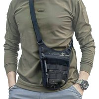 Tactical Shoulder Bag,Underarm Agent Bag,Mens Hidden Waist Bag,Molle Outdoor Travel Phone Key Anti-Theft Pack,EDC Tools Pocket