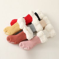 Winter Baby Socken Nette Verdicken Warme Kinder Socke Thermische 100% Baumwolle Neugeborene Kleinkinder Mädchen Jungen Anti Slip Boden Socken 0-3 jahre