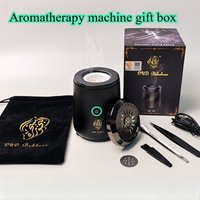 Black BK-18 Aromatherapy Machine Gift Box Set Mini Portable Home Indoor Car Essential Oils/Incense Materials Fragrance Burners
