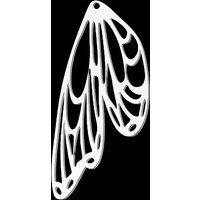 10pcs/lot 316 Stainless Steel Holow Insect wings DIY Charm Wholesale Geometric Pineapple Owl Sun Earring Pendant Women Jewelry