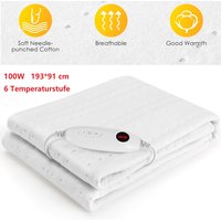 Matelas supérieur 193x91cm, 6 réglages de température, avec 8 heures d'arrêt automatique 100W, perfecContrmatérielle, lavable en machine