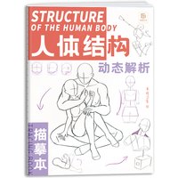 Anime-Charaktere, handgemaltes Skizzen-Tutorial-Buch – Struktur des menschlichen Körpers, Kopieren, Übungslinie, Entwurfzeichnung