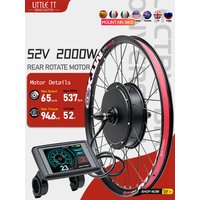 AliExpress LITTLE TT 52V 2000W Ebike Conversion Kit Brushless Rear Electric Wheel Hub Motor 55-65KM/H Fast For 20