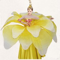High Quality New Ballroom dance dresses Flowers opening dance big dress Modern dance performance service
