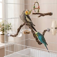 1PC DIY Bendable Bird Rope Perch Flexible Parrot Vine Climbing Branch Toy Built-In Steel Wire Moldable Cage Standing Stand Units