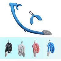 Diving Snorkel Silicone Full Dry Tube Underwater Diving One way purge valve Snorkeling Air Breathing Tube Hose