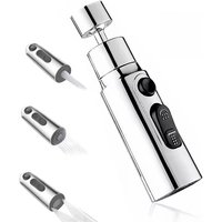 360 Degree Faucet Extender Splash Rotating Kitchen Proof Water Three Modes Universal Tap Filter Kitchen Bathroom Accessories