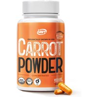 Organic Carrot Powder Capsules, Antioxidants, Beta Carotene, Vitamin A, Carotenoids, Eye Support, Vegan, Kosher