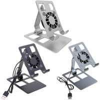 Stand Portable Cooling Fan Heat Dissipation For Cellphone Tablet Holder Cooling Stand Support H8WD