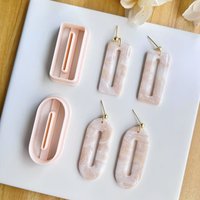Bohemian Style Polymer Clay Earrings Cutter Set, DIY Soft Ceramic Earrings Mould for Earrings,
