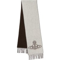 Vivienne Westwood Orb Fringed Scarf 81030006-W00ZH-D401