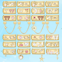 Sweet Flowers Butterfly Cute Heart Bows Italian Charm Link Gold Color Fit 9mm Stainless Steel Bracelet Women DIY Making Gift