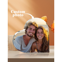 Custom Products Acrylic Heart Plaque Photo Text custom, birthday gifts, decorations for Valentine's Day, anniversary, home