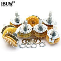2PCS RS25 Band switch 2P4T 2P5T 2P6T 3P3T 3P4T Mount Rotary Switch Selector Band Pole Position Knob Switch Band Switches