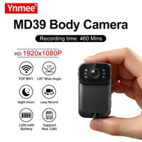 YNMEE MD39 Mini Body Camera 1080P Hotspot WiFi Action Camera Sport DV Camcorder Pocket Thumb Camera Law Enforcement Recorder