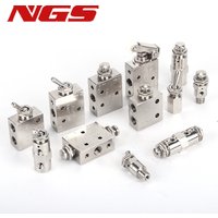 Air Pneumatic Mechanical Valve Toggle Button Switch TAC2-41V 31V 41P 31P 41PP TAC-4V 4P 3P 3V TV-3S