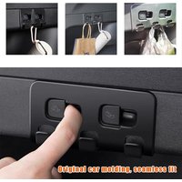 For Tesla Model Y 2021-2024 Max 15kg Load Bearing Rear Trunk Hook Luggage Bag Umbrella Hanger ABS Tote Trunk Hooks Accessories