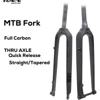 AliExpress ULLICYC MTB Full Carbon Fiber Rigid Fork,Straight/Tapared Tube Bicycle Fork,9*100mm Quick Release,Thru Axle 15*100mm,26/27.5/29 Inch