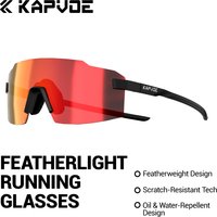 Kapvoe HD UV400 Protection Photochromic Sunglasses Mountaineering Cycling Eyewear Outdoor Sports Camping and Running Sunglasses