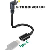 90 Degree FOR PSP USB Type C Charging Cable, USB C PD Charger Adapter Type C Cord For PSP 1000/2000/3000 Game Console Charging