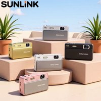 1pc CCD 4K Digital Camera 16X Zoom Retro Sliding Cover Pocket Camera Portable Vlog Camera for Students Travel Photography