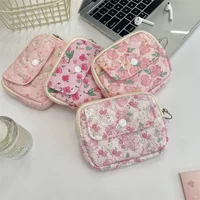 Small Square Cartoon Coin Bag Lipstick Key Earphone Organizer Holder Bus Bank ID Credit Cards Pouch Case Mini Storage Wallet