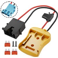 20V Battery Adapter for Power Wheel Adapter with Wire Harness Connector 12 AWG Wire Compatible with Fisher 12 Volt Power