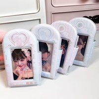 3 Inch Photocard Holder Pink Blue Photo Album Kpop Idol Photo Card Holder Mini Instax Photos Collect Book Pictures Storage