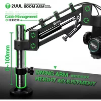 2UUL MS71 Adjustable Damping Microscope Boom Arm 360° Rotating for Mobile Phone Repair Compatible with 95% Microscope