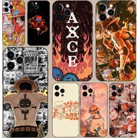 ASCE P-Portgas D A-Ace Phone Case For iPhone 16,15,14,13,12,11,Pro,X,XS,Max,XR,Plus,Mini Soft Black Cover