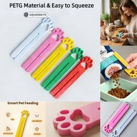 1/2Pc Cat Food Squeeze Tool With an Open-Mouth Design,Compatible With Both Food Bags.Portable Cat-shaped Paste Bag,Easy to Clean