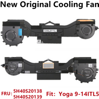 New Original For Laptop Lenovo Ideapad Yoga 9-14ITL5 CPU Cooling Fan Radiator Heatsink 5H40S20138 5H40S20139 AT1KK001DT0