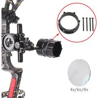 Archery Bow Sight Adapter Magnifying Lens 4x/6x/8x For Compound Bow Shooting Target Aiming Assist Accessories