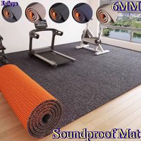 Thick Soundproof Carpet Mat Noise Reducing Anti Vibration Floor Pad for Bedroom Treadmill Home Gym Fitness Equipment