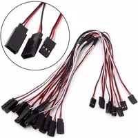 5Pcs 1 to 1 / 1 to 2 / 1 to 3 / 1 to 4 RC Servo Extension Wire Cable Male Female 15/30cm For RC Futaba JR Helicopter Car DIY