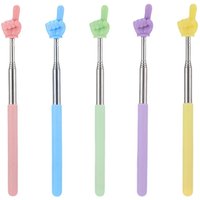 Telescopic Steel Teaching Pointer Finger Design Reading Stick Office School Supplies Adjustable Rod for Presentation